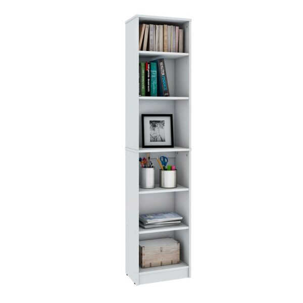 Diseños Modernos Placard Ropero 140x180 cm Diseños Modernos Blanco + Biblioteca Centro Estant L9BL Blanca - Image 8
